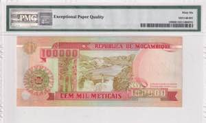 Mozambique, 100.000 Meticais, 1993, UNC, p139
