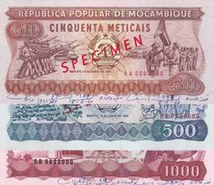 Mozambique, 50-500-1.000 ... 