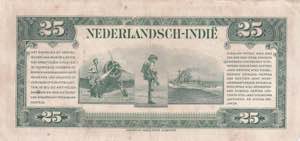 Netherlands Indies, 25 Gulden, 1943, XF, p115