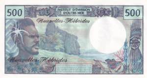New Hebrides, 500 Francs, 1979, UNC, p19c