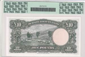 New Zealand, 10 Pounds, 1967, UNC, p161d