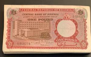 Nigeria, 1 Pound, 1967, VF, p8, (Total 41 ... 