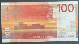 Norway, 100 Kroner, 2016, UNC, p54