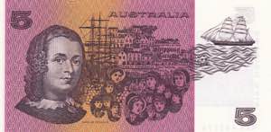 Australia, 5 Dollars, 1991, UNC, p44g