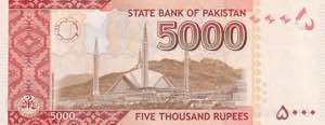 Pakistan, 5.000 Rupees, 2019, UNC, p51
