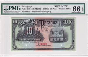 Paraguay, 10 Pesos, ... 