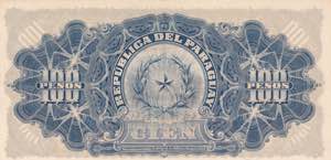 Paraguay, 100 Pesos, 1907, XF(+), p159
