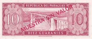 Paraguay, 10 Guaranies, 1952, UNC, p196s, ... 