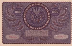 Poland, 1.000 Marek, 1919, XF, p29