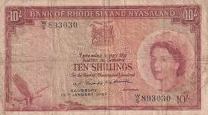 Rhodesia & Nyasaland, 10 ... 