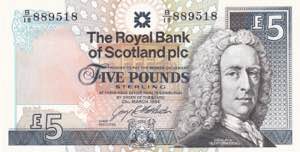 Scotland, 5 Pounds, ... 