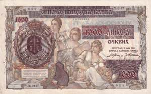 Serbia, 1.000 Dinara on ... 