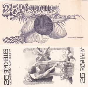 Seychelles, 25 Rupees, ... 