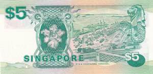 Singapore, 5 Dollars, 1997, UNC, p35