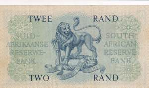 South Africa, 2 Rand, 1961/1965, XF, p105b