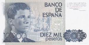 Spain, 10.000 Pesetas, 1985, AUNC(-), p161