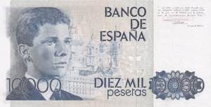 Spain, 10.000 Pesetas, 1985, XF, p161