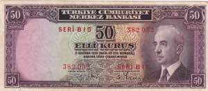 Turkey, 50 Kurush, XF, ... 