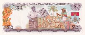 Bahamas, 1/2 Dollar, 1968, XF, p26a
