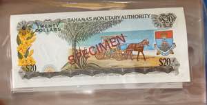 Bahamas, 1/2-1-3-5-10-20-50-100 ... 