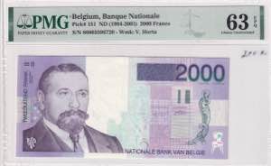 Belgium, 2.000 Francs, ... 