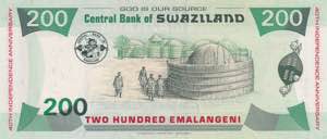 Swaziland, 200 Emalangeni, 2008, UNC, p35