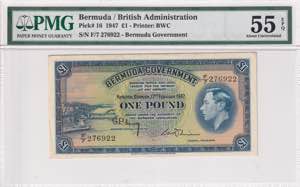 Bermuda, 1 Pound, 1947, ... 
