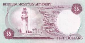 Bermuda, 5 Dollars, 1981, UNC, p29b