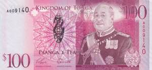 Tonga, 100 Paanga, ... 