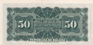 Bolivia, 50 Centavos, 1902, UNC, p91x, ERROR