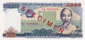 Viet Nam, 5.000 Dông, ... 