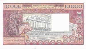 West African States, 10.000 Francs, ... 