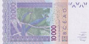 West African States, 10.000 Francs, 2019, ... 