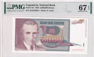 Yugoslavia, 5.000.000 ... 