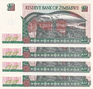 Zimbabwe, 10 Dollars, 1997, UNC, p6a, (Total ... 