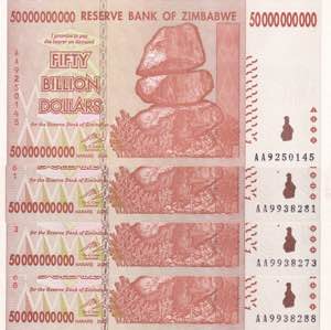 Zimbabwe, 50 Billion ... 