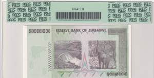 Zimbabwe, 50 Trillion Dollars, 2008, UNC, p90