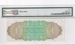 British Honduras, 1 Dollar, 1958, XF, p28a