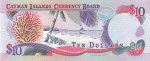 Cayman Islands, 10 Pounds, 1996, UNC(-), p18a