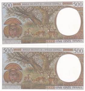 Central African States, 500 Francs, 1999, ... 