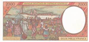 Central African States, 2.000 Francs, 2000, ... 