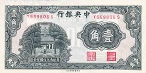 China, 10 Cents, 1931, ... 