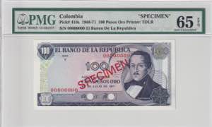 Colombia, 100 Pesos Oro, ... 