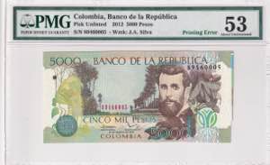 Colombia, 5.000 Pesos, ... 