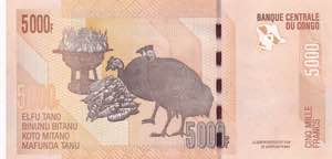 Congo Democratic Republic, 5.000 Francs, ... 