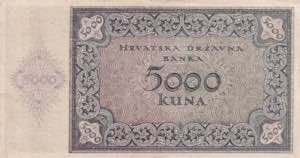 Croatia, 5.000 Kuna, 1943, XF(+), p14