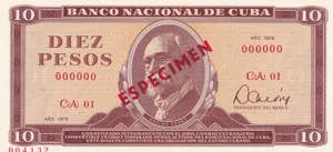 Cuba, 10 Pesos, 1978, ... 