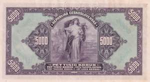 Czechoslovakia, 5.000 Korun, 1920, UNC, ... 