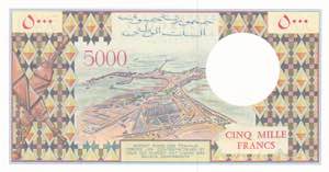 Djibouti, 5.000 Francs, 1979/2002, UNC, p38d