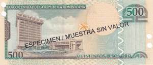 Dominican Republic, 500 Pesos Oro, 2002, ... 
